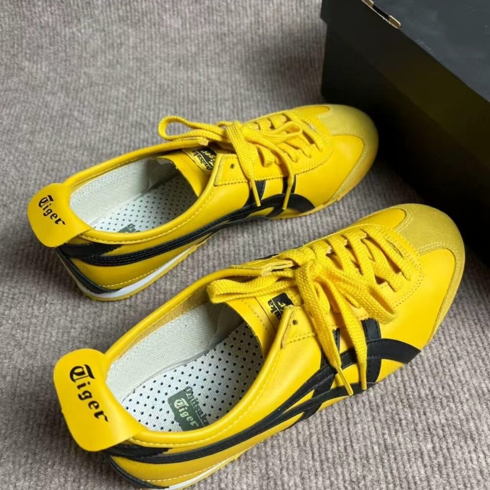 Onitsuka Tiger by Asics Men's Yellow and Black Shoes - Picture 6 of 6